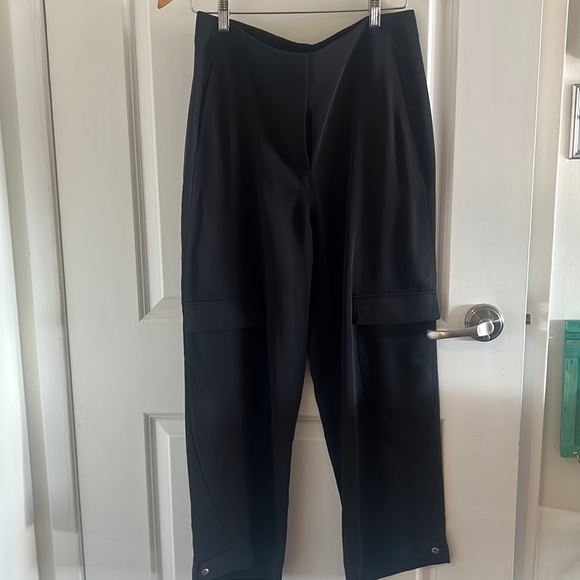 Club Monaco Black silky cargo pant - Picture 1 of 4